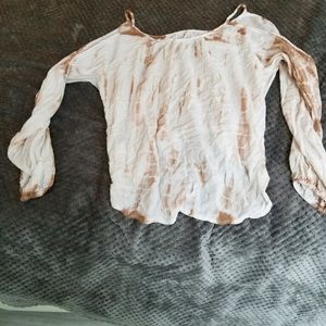 Shoulderless Tie Dye Top